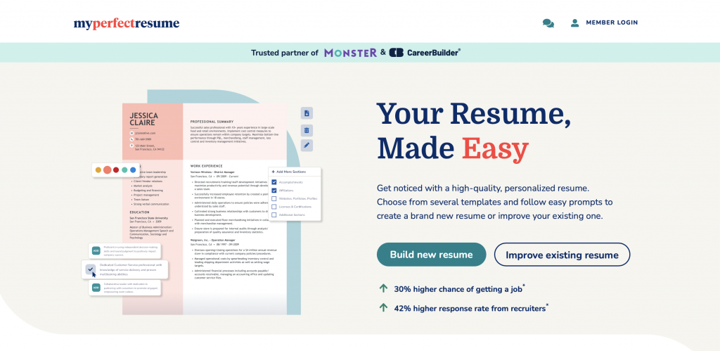 MyPerfectResume Resume Builder